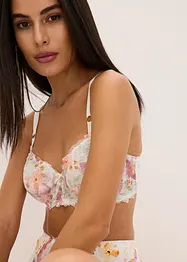 Soutien-gorge minimiseur à armatures avec broderies imprimées, bonprix