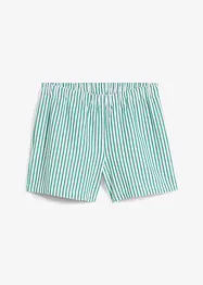 Short rayé taille élastiquée 100% coton, bonprix