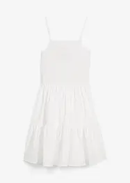 Robe longue 100% coton à bretelles, bonprix