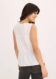 Blouse sans manches à volants et nœuds, bonprix