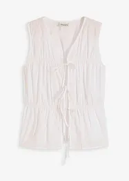 Blouse sans manches à volants et nœuds, bonprix