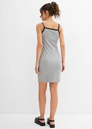 Robe à fines bretelles avec bordures contrastantes, bonprix