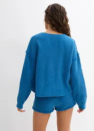 Blouse cache-cœur 100% coton, bonprix