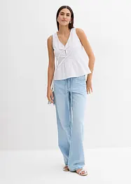 Blouse sans manches rayée, bonprix