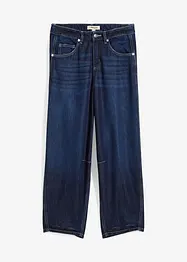 Jean balloon taille mi-haute, doux et raccourci, bonprix