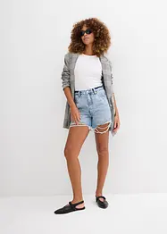 Short en jean taille haute, peu stretch, bonprix