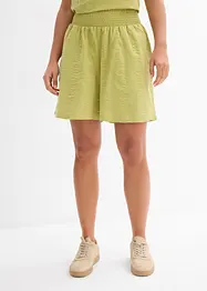 Short taille élastiquée en seersucker coton, bonprix