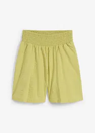 Short taille élastiquée en seersucker coton, bonprix