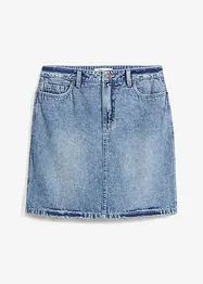 Jupe midi en jean, peu extensible, bonprix