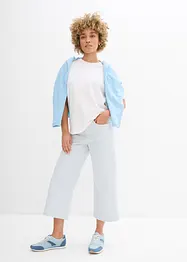 Pantalon en twill à taille élastiquée, bonprix
