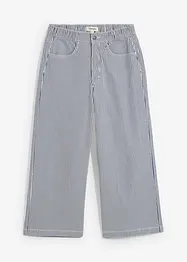 Pantalon en twill à taille élastiquée, bonprix
