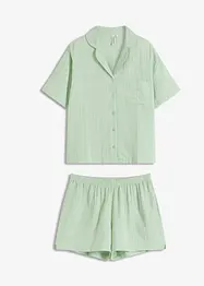 Pyjashort boutonné en gaze de coton douce, bonprix