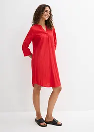 Robe-tunique fluide et texturée en viscose mélangée, bonprix