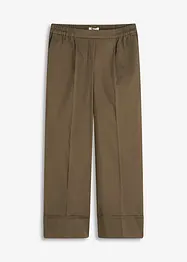 Pantalon à pinces en coton extensible, bonprix