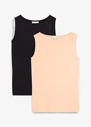 Lot de 2 hauts en viscose douce, bonprix