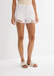 Short taille haute en twill, bonprix