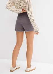 Short taille haute en twill, bonprix