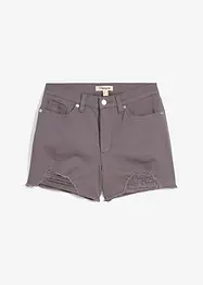 Short taille haute en twill, bonprix
