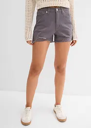 Short taille haute en twill, bonprix