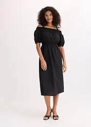 Robe col Bardot 100% coton, bonprix