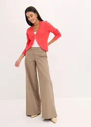 Gilet court en maille de viscose mélangée, bonprix