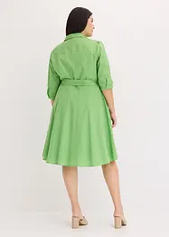 Robe-chemise avec dentelle et lien à nouer, bonprix