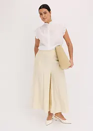 Jupe-culotte en tissu effet froissé, bonprix