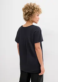 Tunique à manches courtes en gaze de coton, bonprix