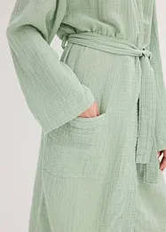 Peignoir en gaze de coton, oversize, bonprix