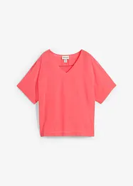 T-shirt avec soie et empiècement tissé, bonprix