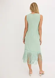 Robe en jersey à franges, bonprix