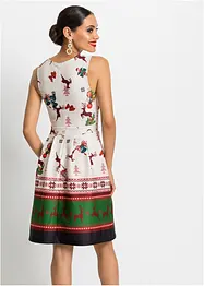 Robe fourreau en néoprène avec un motif de Noël, bonprix