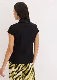 Blazer à manches courtes en satin de coton, bonprix