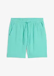 Short en gaze 100% coton, Regular, bonprix