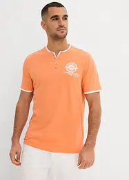 Lot de 2 T-shirts col tunisien, bonprix