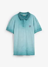 Polo en maille piquée, aspect délavé, bonprix