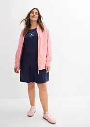 Robe en jersey viscose extensible avec broderie poitrine, bonprix