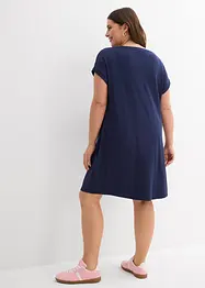 Robe en jersey viscose extensible avec broderie poitrine, bonprix