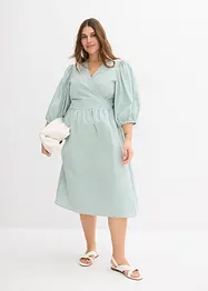 Robe portefeuille en matière texturée, bonprix