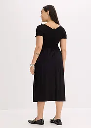 Robe midi à haut smocké, bonprix