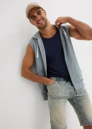 Bermuda taille élastiquée en léger denim, slim, bonprix