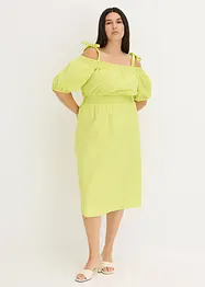 Robe col Bardot 100% coton, bonprix