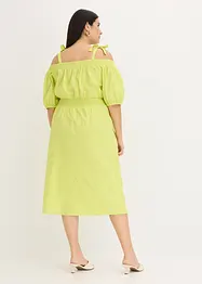 Robe col Bardot 100% coton, bonprix