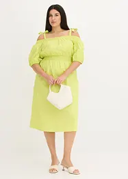 Robe col Bardot 100% coton, bonprix
