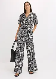 Pantalon palazzo à taille élastiquée, bonprix