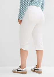 Pantalon corsaire taille élastiquée, bonprix