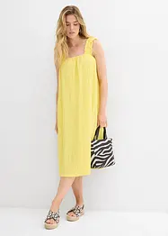 Robe en jersey crêpe gaufré, bonprix