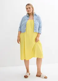 Robe en jersey crêpe gaufré, bonprix