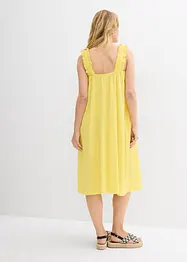 Robe en jersey crêpe gaufré, bonprix