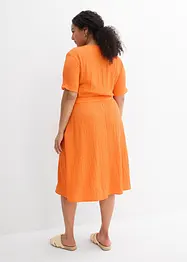 Robe midi en seersucker aérien, bonprix